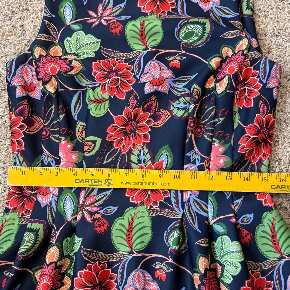 Vince Camuto Floral Sleeveless Scuba Fit & Flare Dress, Size 10 - Picture 12 of 17